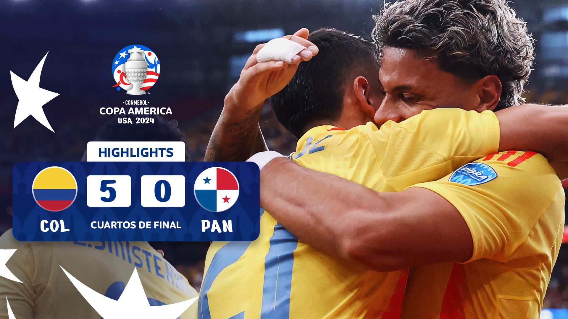 Melhores Momentos: Colômbia 5-0 Panamá | CONMEBOL Copa América USA 2024™ 