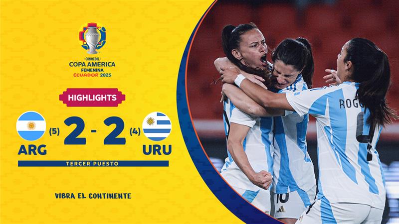 ARGENTINA (5) 2-2 (4) URUGUAY | Highlights | CONMEBOL Copa América Femenina 2025™ 