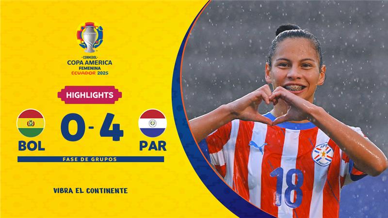 BOLIVIA 0-4 PARAGUAY | Highlights | CONMEBOL Copa América Femenina 2025™