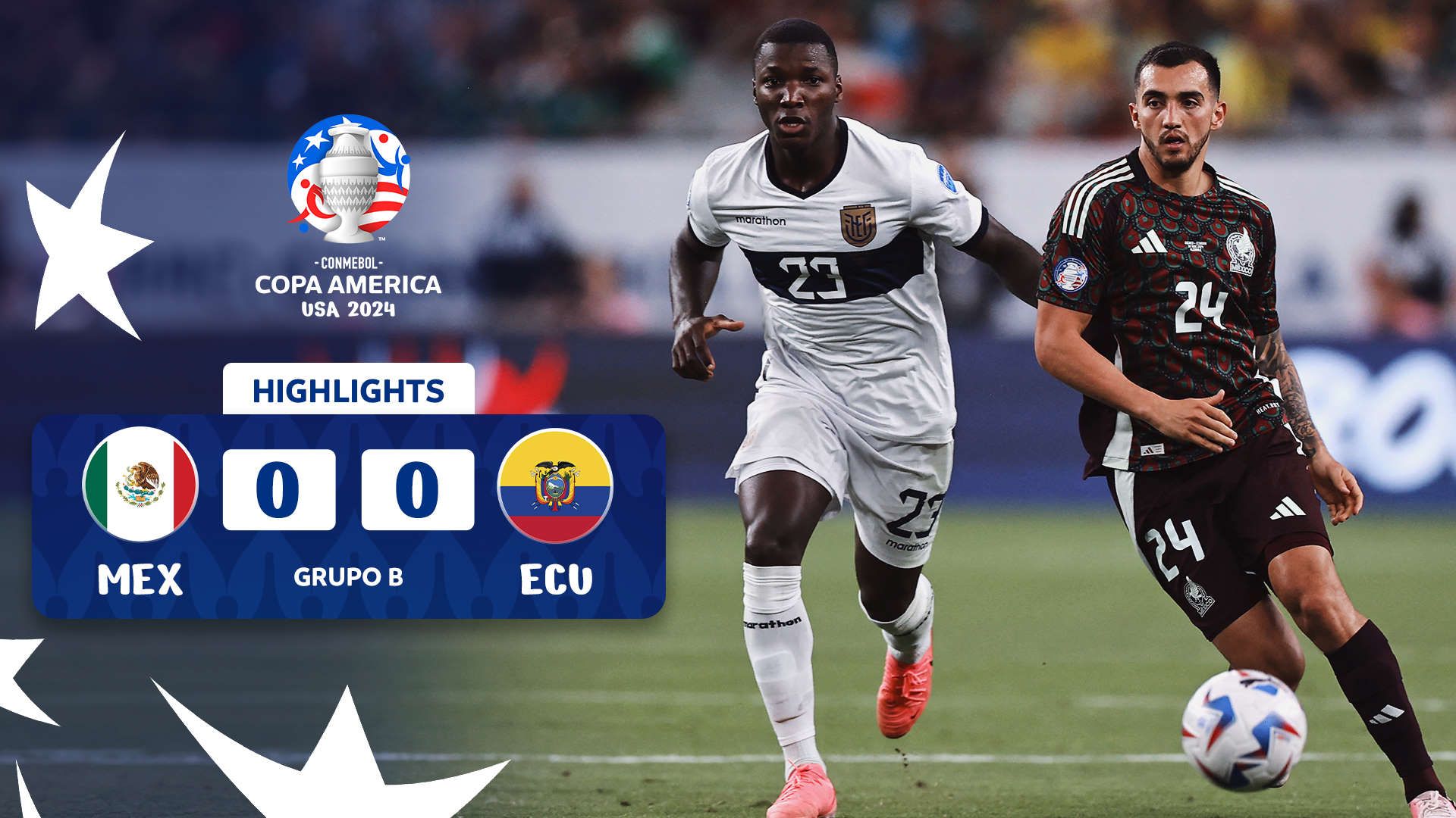 Melhores Momentos: México 0-0 Equador | CONMEBOL Copa América USA 2024™ 