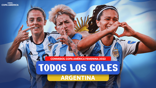Thumbnail do vídeo: All the GOALS scored by ARGENTINA in the CONMEBOL Copa América Femenina 2022™