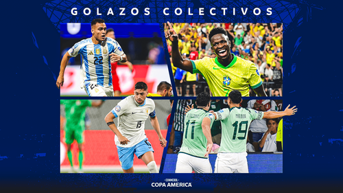 Thumbnail do vídeo: RECAP: Los mejores GOLAZOS COLECTIVOS de la CONMEBOL Copa América USA 2024™