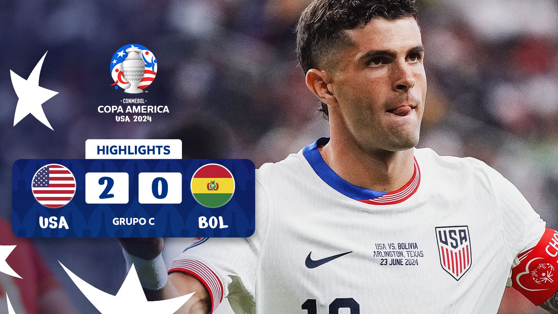 Match Highlights: United States 2-0 Bolivia | CONMEBOL Copa América USA 2024™